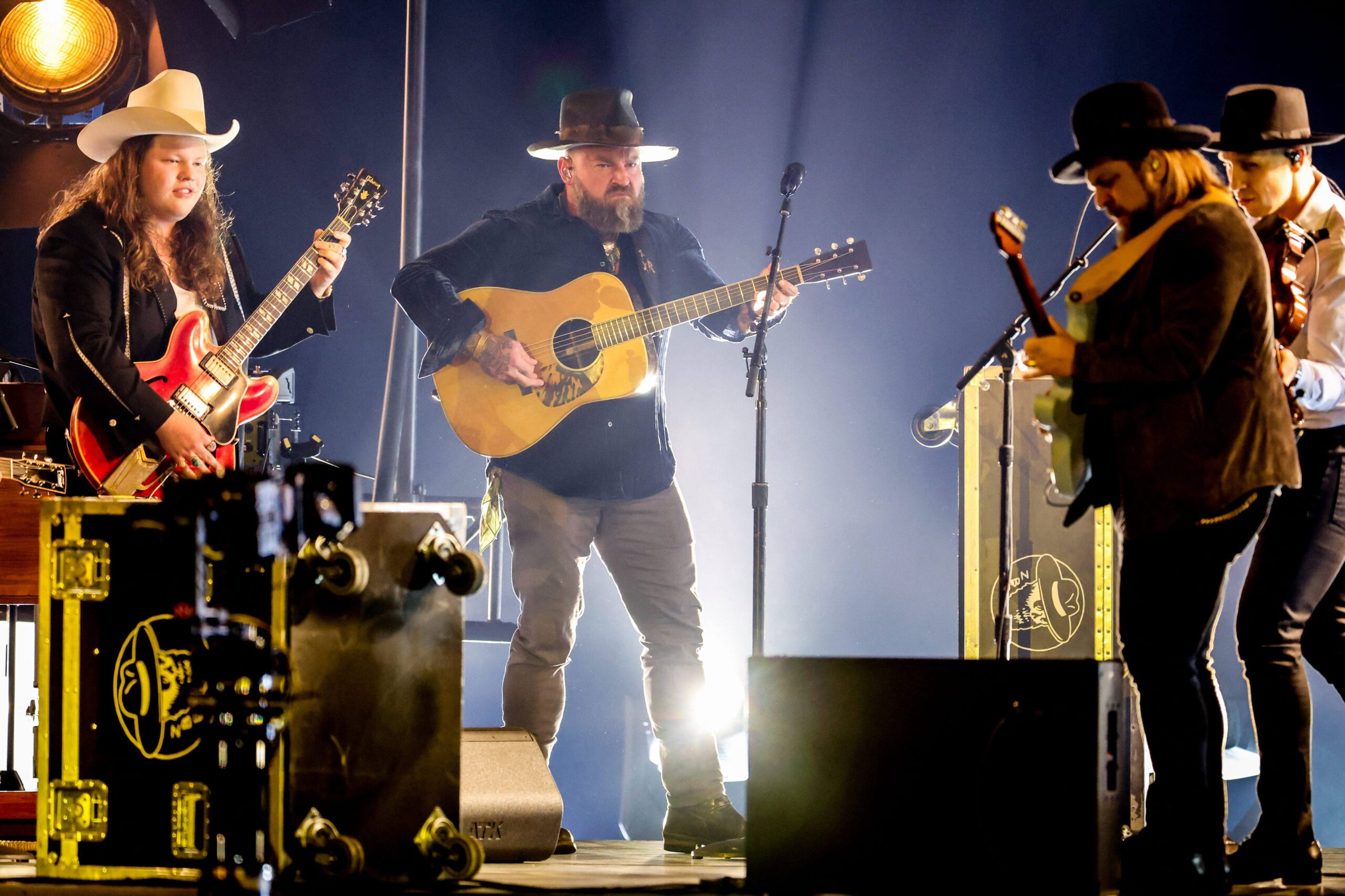 Zac Brown performing at the 56th Annual CMA Awards
