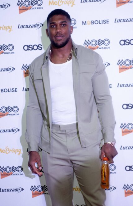 Anthony Joshua at the MOBO Awards 2022 at OVO Arena Wembley