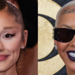 A photo collage of Ariana Grande and Amber Rose