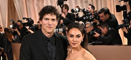 Ashton Kutcher and Mila Kunis at the 83rd Annual Golden Globes