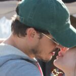 Gleb Savchenko shopping at Studio City Farmers Market with mystery woman