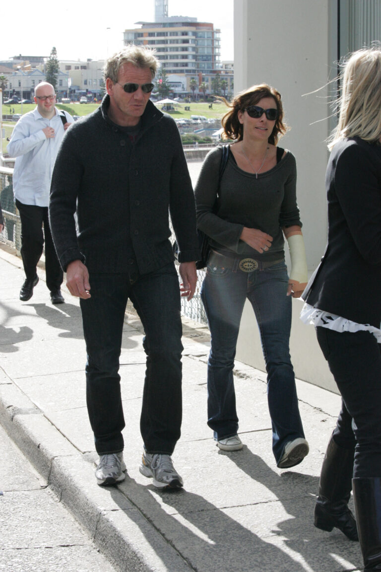 Gordon Ramsay and Tana Ramsay out for lunch at the world famous Bondi Icebergs at Bondi beach in Sydney Australia