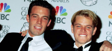 Ben Affleck and Matt Damon at Batman Premiere in 1997