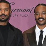 Michael B. Jordan and Ryan Coogler on the red carpet.