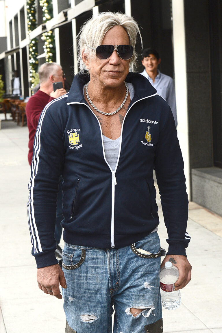 Mickey Rourke Has Lunch in Beverly Hills With Louis Vuitton Shoes