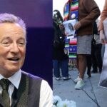 Bruce Springsteen (left) Renee Good memorial (right)