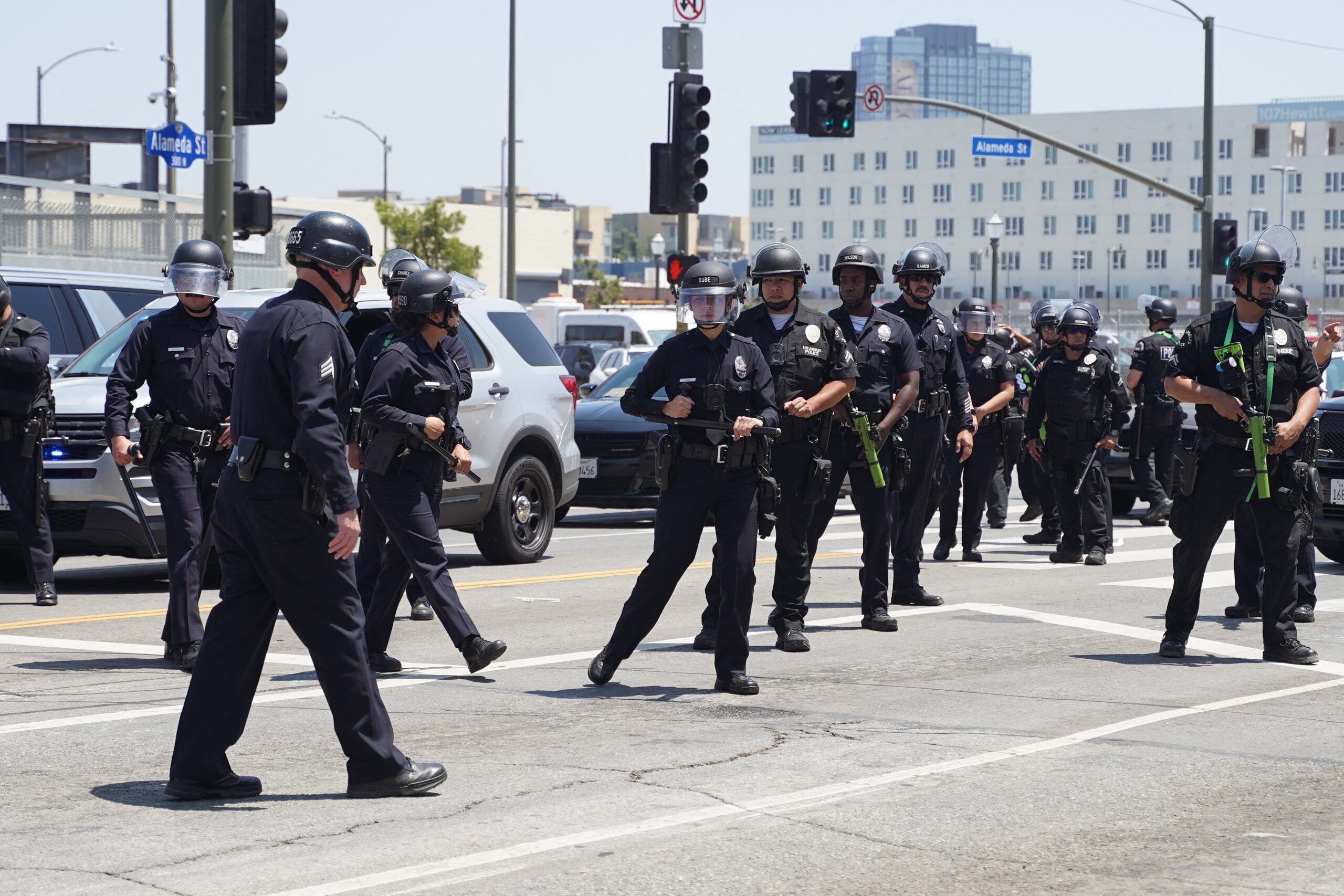 Anti-ICE Protest In Los Angeles, USA