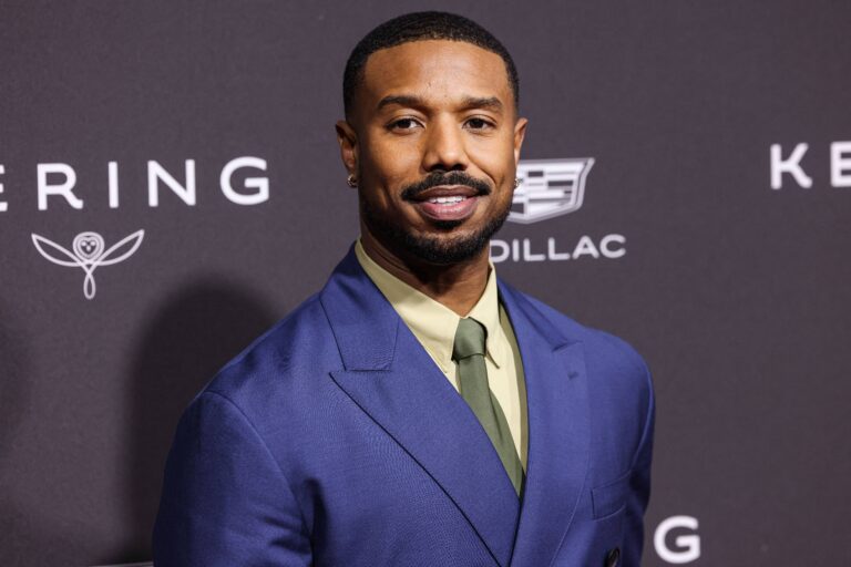 Michael B. Jordan wearing Prada arrives at the 37th Annual Palm Springs International Film Festival Film Awards 2026