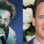 Post Malone (left) Peyton Manning (right)
