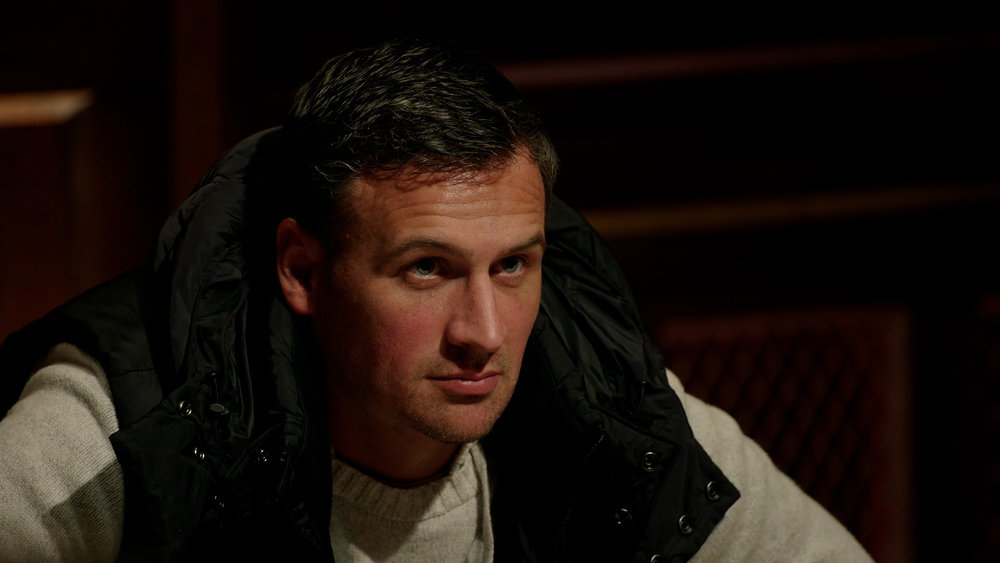 Ryan Lochte on "Traitors" on Peacock. 