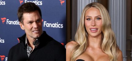 Tom Brady, Alix Earle photo collage