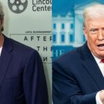 Photo collage of Andy Cohen and Donald Trump.