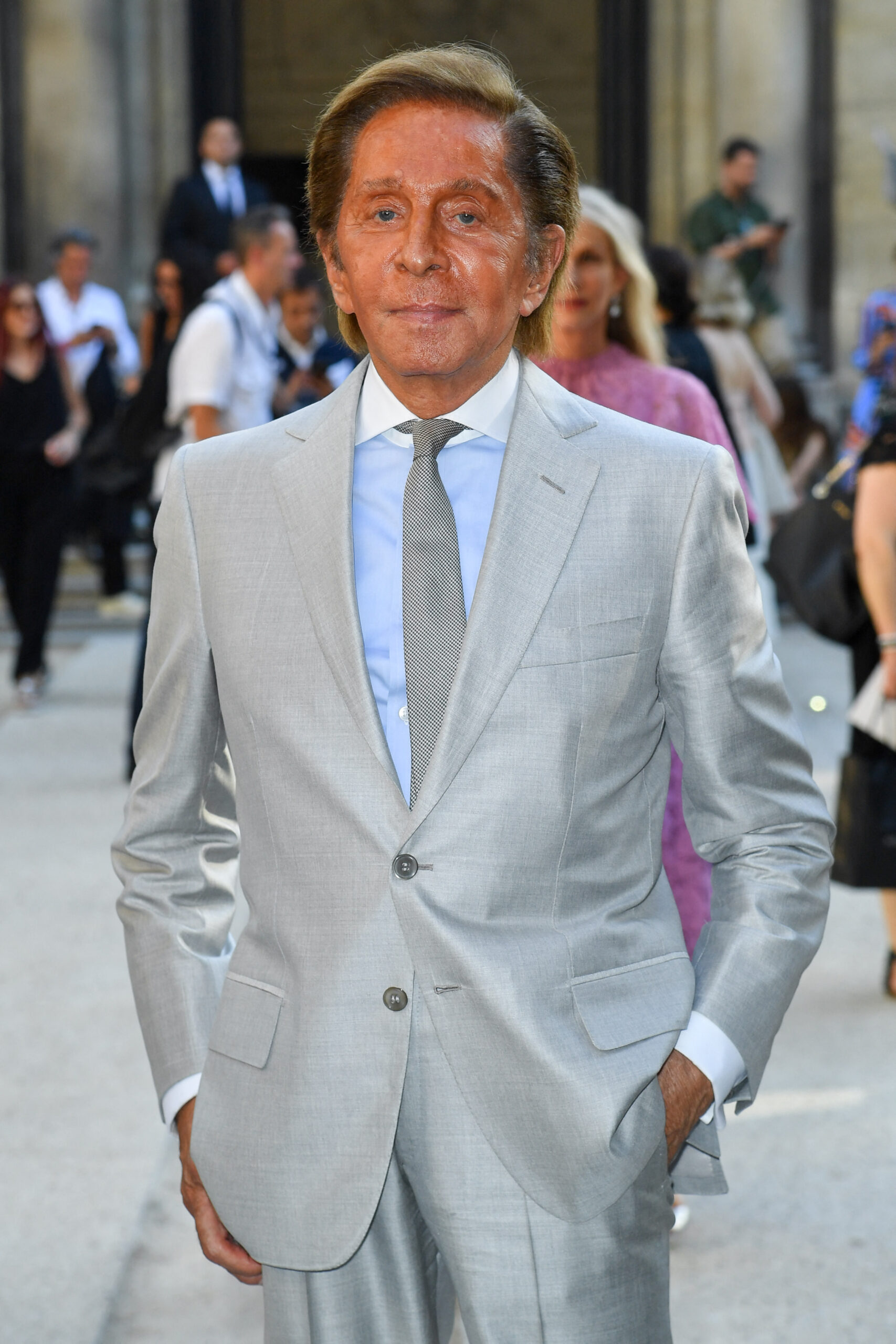 Valentino Garavani at Paris Fashion Week Haute Couture Fall/Winter 2017-2018