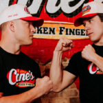 Christian and Luke McCaffrey facing off at Raising Cane's