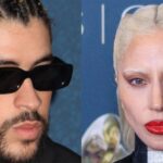 Bad Bunny and Lady Gaga collage
