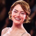 Emma Stone on the Red Carpet Of The Film Bugonia In Venice, Italy