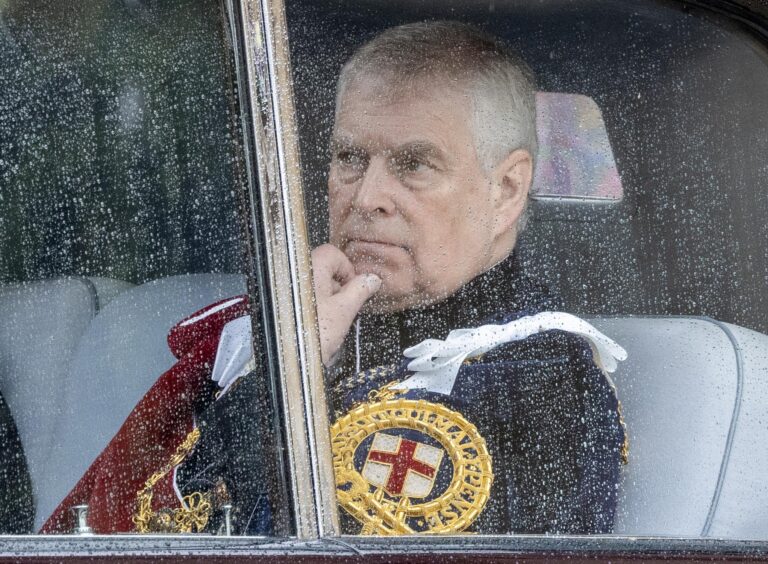 Ex-Prince Andrew at King Charles III's coronation