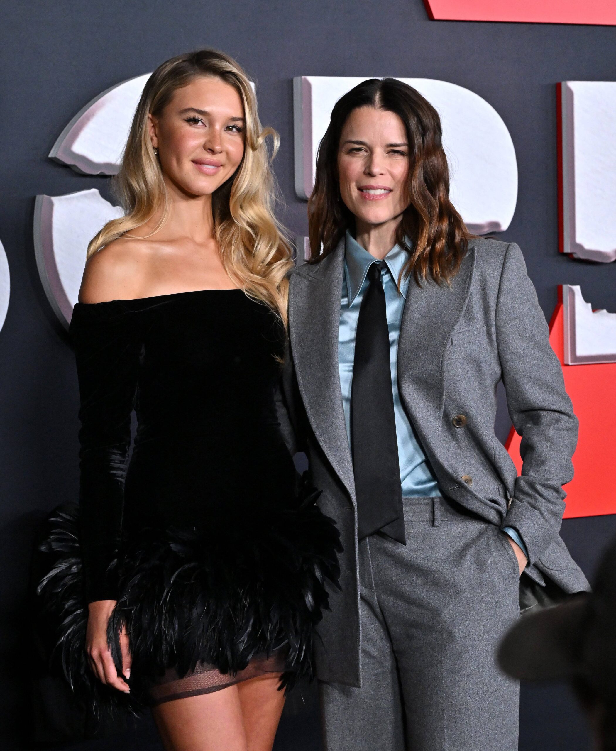 Isabel May and Neve Campbell.