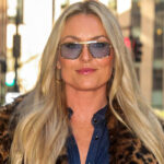 Lindsey Vonn is all smiles while leaving the Today Show this morning in New York City