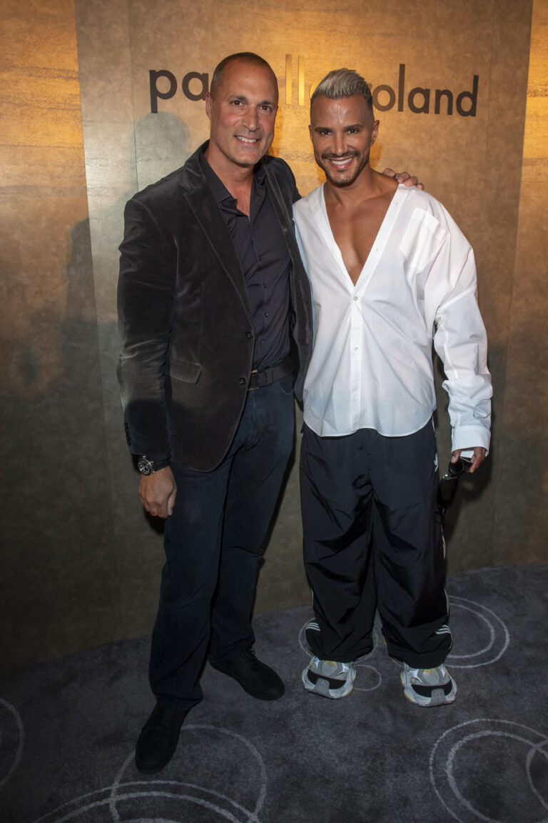 Nigel Barker and Jay Manuel at a fashion show