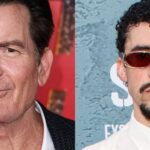 Charlie Sheen (left) Bad Bunny (right)