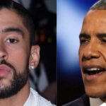 Bad Bunny (left) Obama (right)