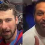 Dylan Larkin, Kash Patel celebrate U.S. win at the 2026 Winter Olympics