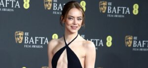 Emma Stone at the EE BAFTA Film Awards At The Royal Festival Hall In London, UK