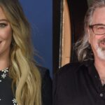 Photo collage of Hilary Duff and Robert Carradine.