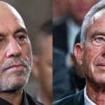 Joe Rogan (left) Robert F Kennedy Jr (right)