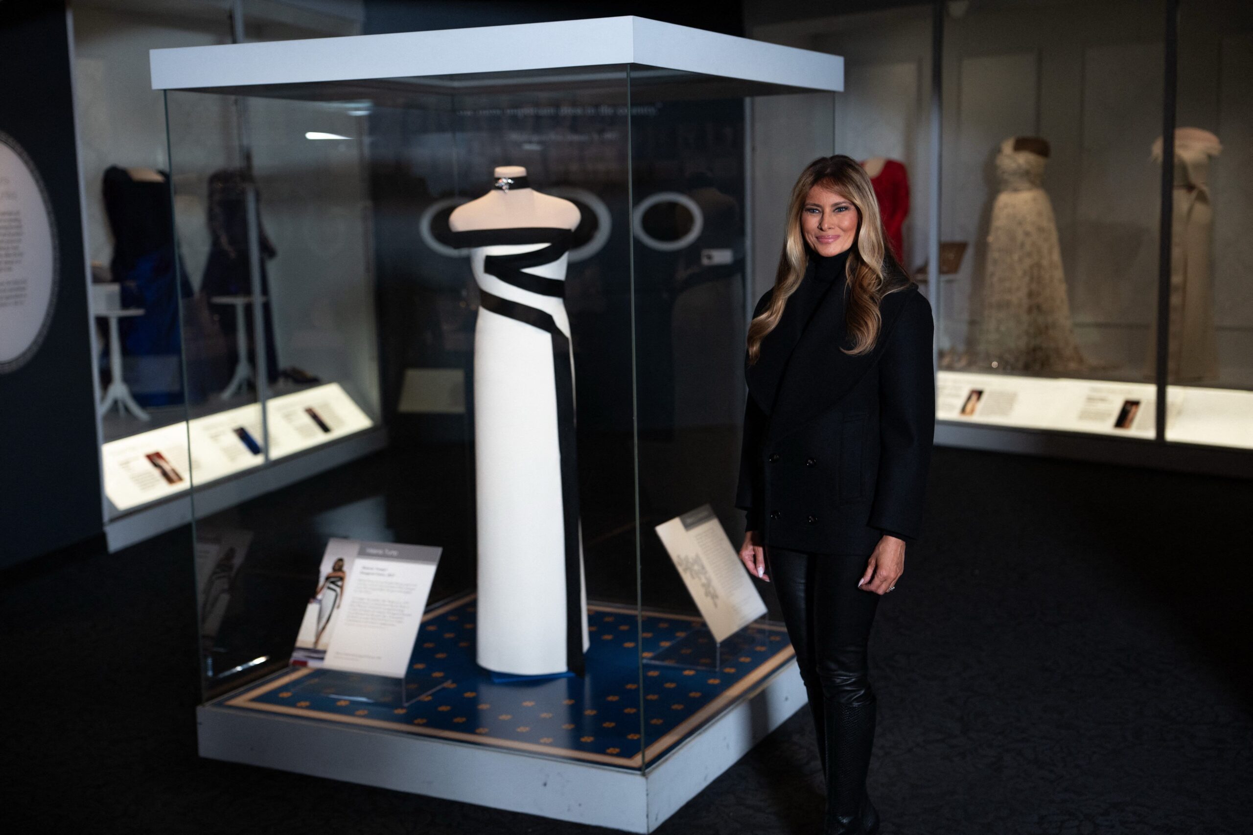 First Lady Melania Trump and her second inaugural dress In The Smithsonian
