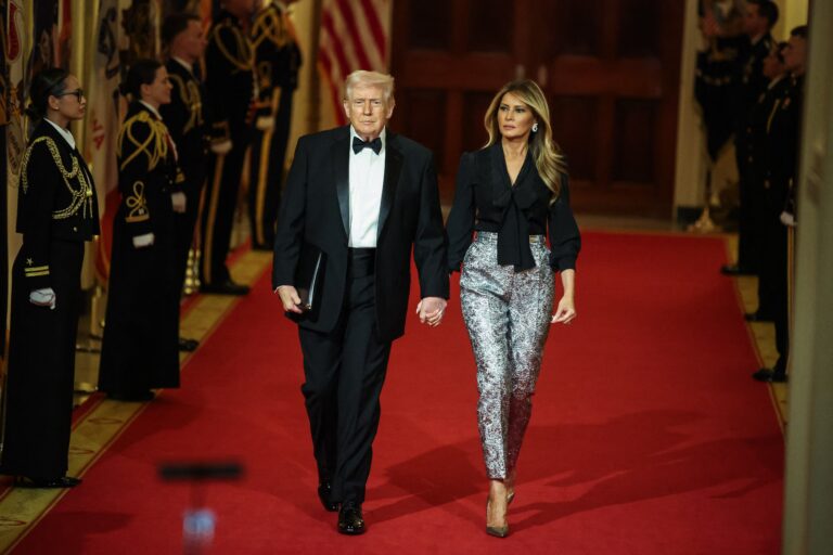 President Trump and Melania Trump attend the Governors Dinner At White House