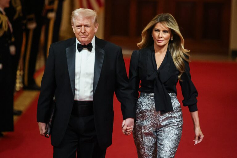 President Trump and Melania Trump attend the Governors Dinner At White House
