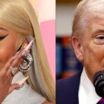 Nicki Minaj (left) Donald Trump (right)