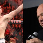 Sean Strickland (left) Dana White (right)