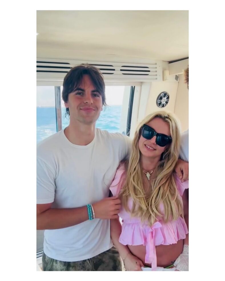 Britney Spears on a yacht