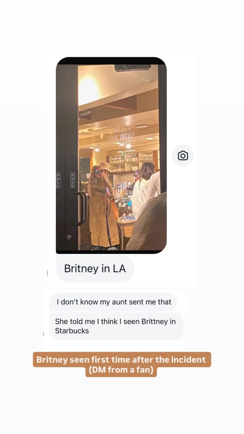 Britney Spears seen shopping at Starbucks
