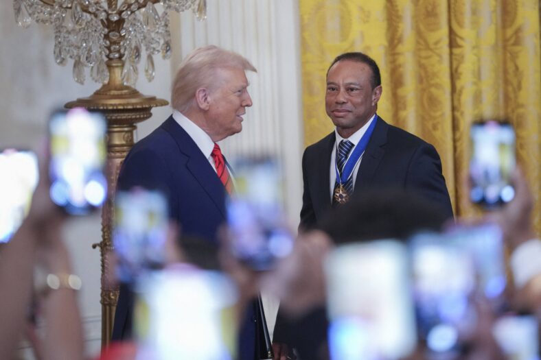 Donald Trump and Tiger Woods