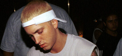Eminem signing autograph