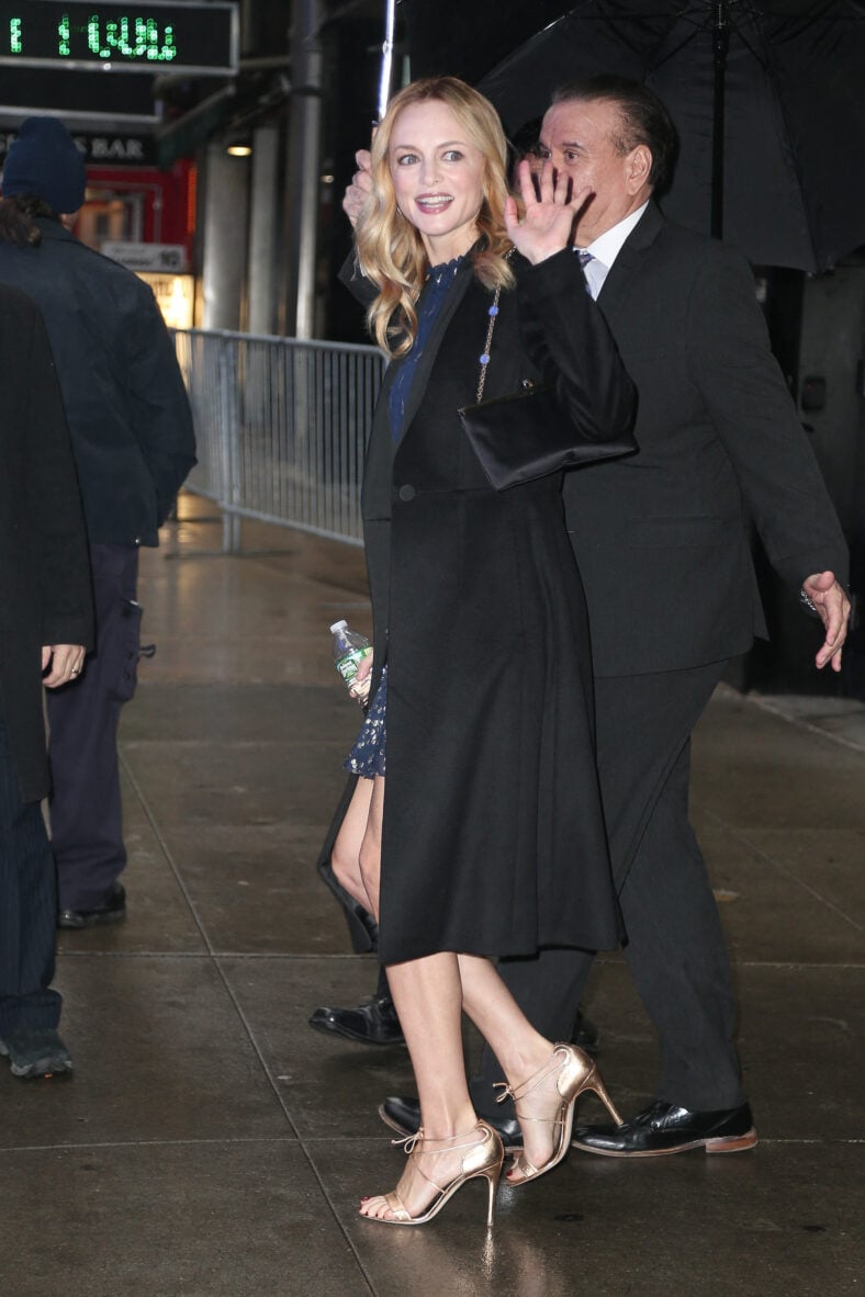 Heather Graham seen leaving Good Morning America in NYC