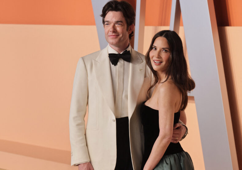 John Mulaney And Olivia Munn at the 2025 Vanity Fair Oscar Party - Arrivals