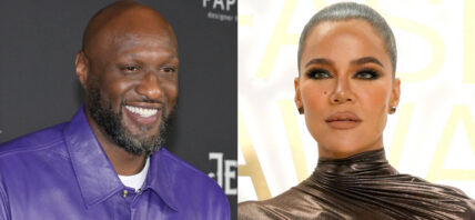 A photo collage of Lamar Odom and Khloé Kardashian