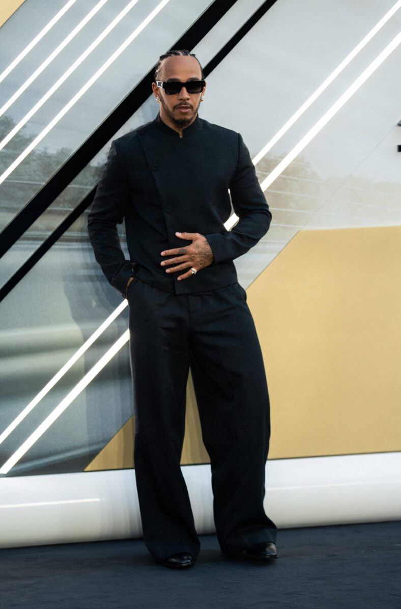 Lewis Hamilton on the red carpet