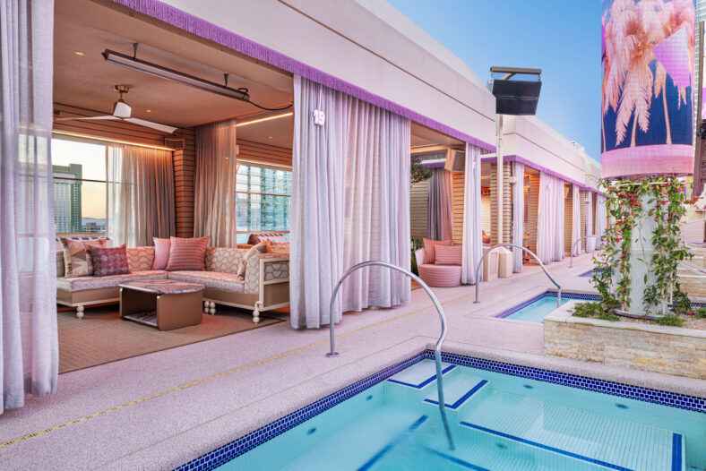 Picture of the cabanas at Marquee Dayclub