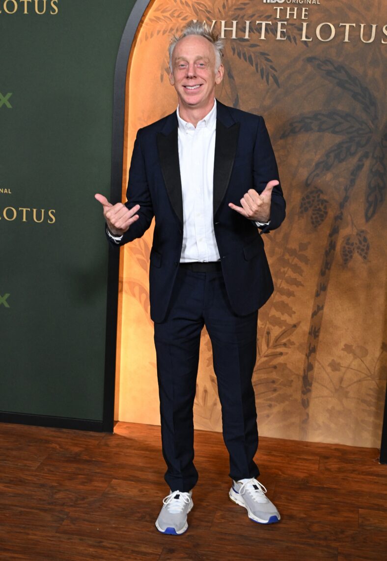 Mike White at a premiere party