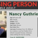Nancy Guthrie's missing person alert