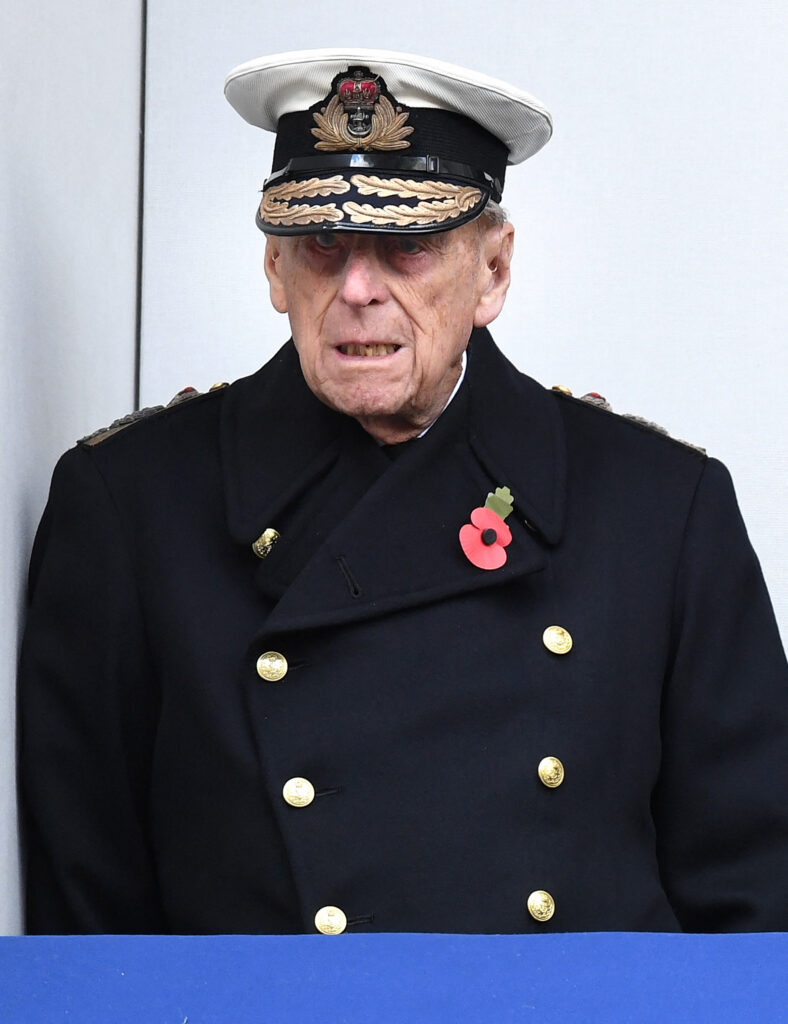 Prince Philip attends Remembrance Sunday with Members of The Royal Family