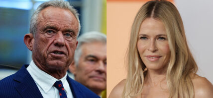 A photo collage of Robert Kennedy Jr. and Chelsea Handler