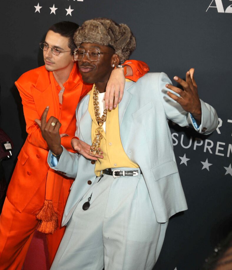 Timothée Chalamet and Tyler the Creator on the red carpet