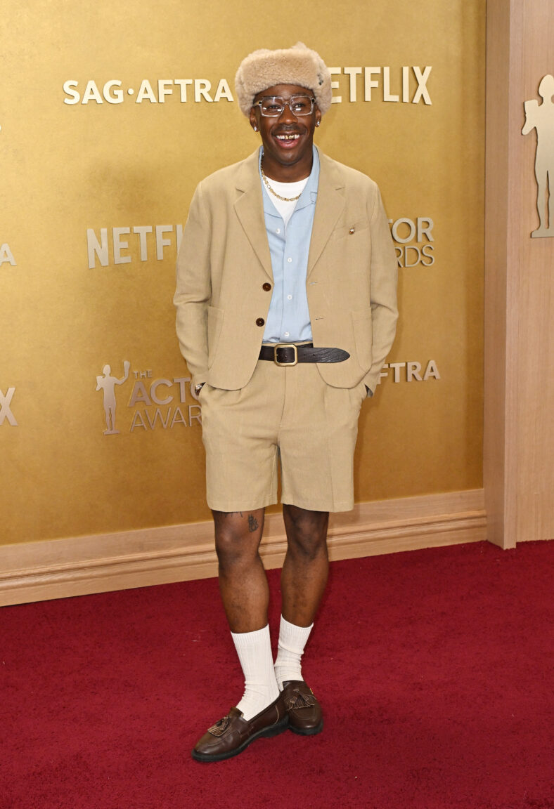 Tyler the Creator on the red carpet